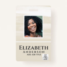 PHOTO-ID Employé VIP PASS Aquarelle Résumé