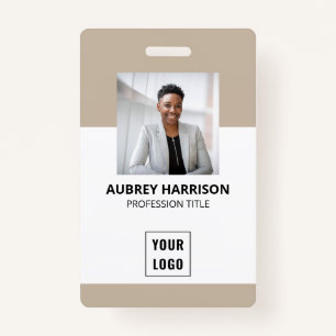 Badge Photo Moderne Professionnel