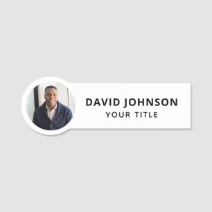 Badge photo nominatif d'employé 