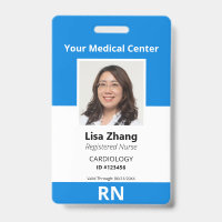 Photo personnalisée d'employé d'hôpital