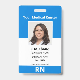 Badge Photo personnalisée d'employé d'hôpital