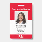 Photo personnalisée d'employé d'hôpital