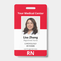 Photo personnalisée d'employé d'hôpital