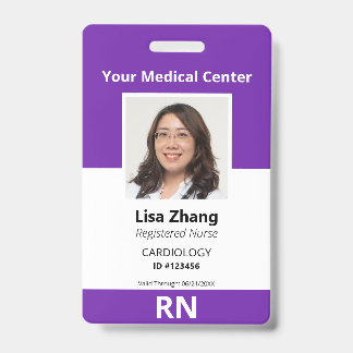 Badge Photo personnalisée du personnel hospitalier