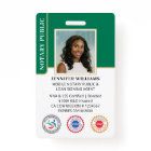 Photo Publique Mobile QR Code ID Vert