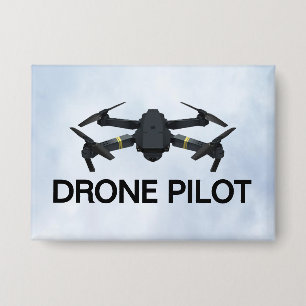 Badge Pilote de drone Bouton