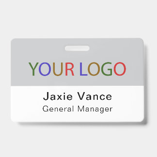 Badge Pink Custom Hard Plastic  with Metal Clip