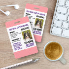 Pink Purple Emotion Support Animal Photo ID