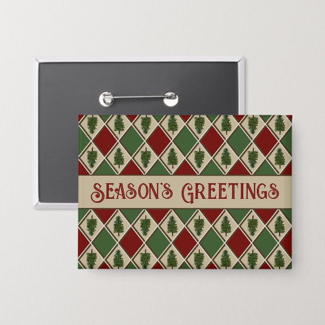 Badge Pins et Bouton Arlequin (Recto/Verso)