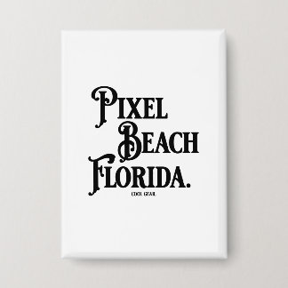 Badge Pixel Beach Floride Bouton