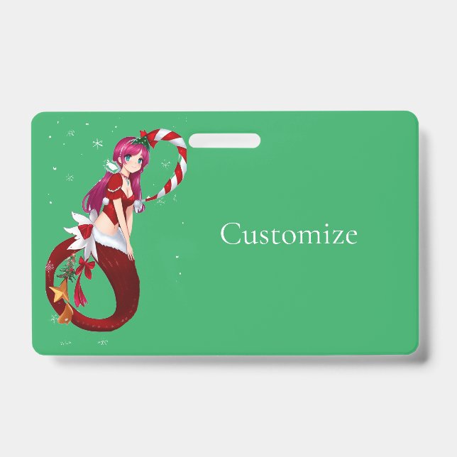 Badge Pixie de Noël Mermaid Thunder_Cove (Avant)