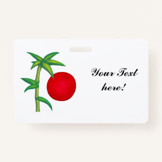 Badge Plante japonais sunrise asiatique Spirit Pencil C