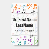 Plusieurs notes de musique et symboles colorés ; n