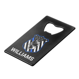 Badge Police Dog Bottle Opener Credit Card Bottle Opener