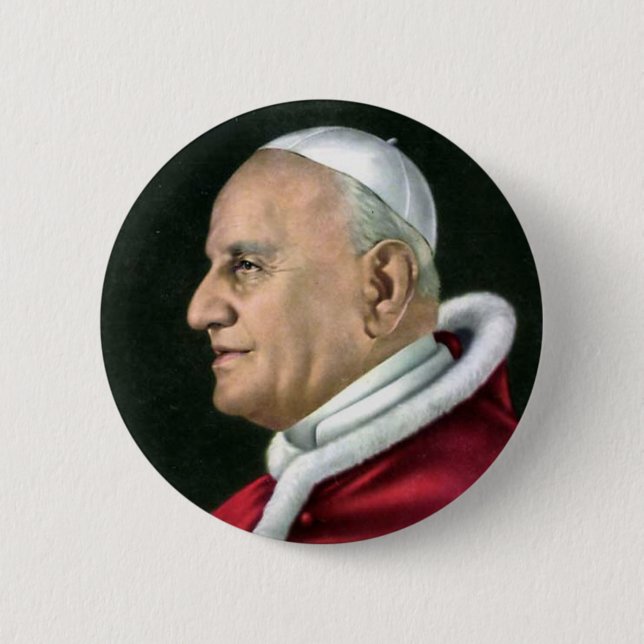 Badge - Pope John XXIII 2 Inch Round Button (Front)