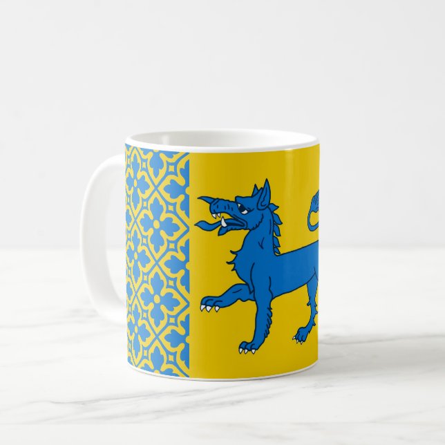 Badge populaire du Royaume-Uni de l'Est Coffee Mug (Devant gauche)