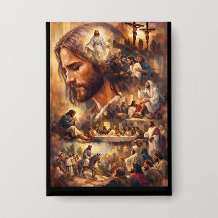 Badge Porte-clés inspirant Jésus-Christ – Religieux sacr