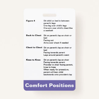 Badge Positionnement de confort