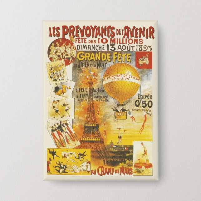 Badge Poster de la foire Antique Grand Fete (Recto)
