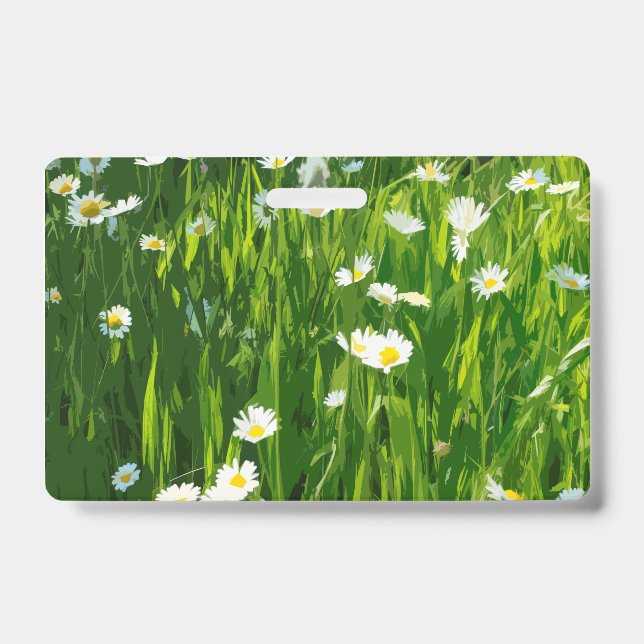 Badge pré fleuri (Face)