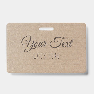 Badge Produit Artisanal Vintage Simple Tendance Papier K