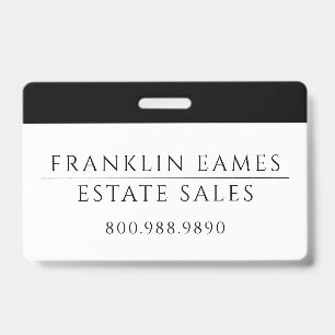 Badge professionnel