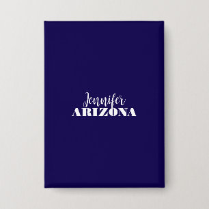 Badge Professionnel élégant moderne minimaliste bleu fon