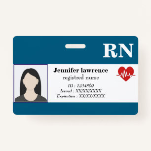 Badge   Promotional Medical Employee Photo Code