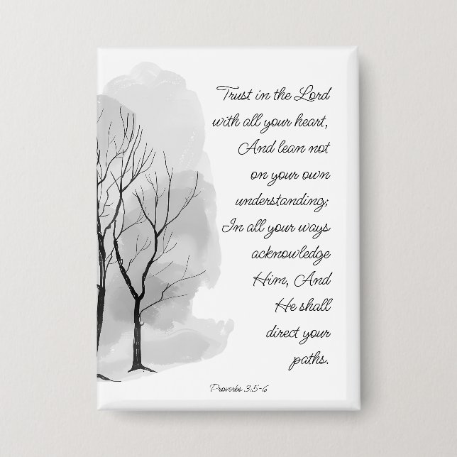 Badge Proverbs 3:5-6 Trust in the Lord (Recto)