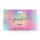 Pub Boissons Bar Restaurant Logo Holograph Rose Gl