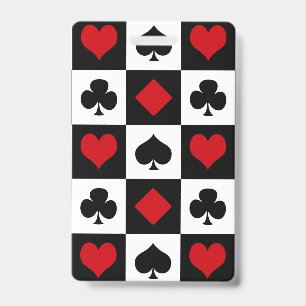 Badge Quatre couleurs de cartes