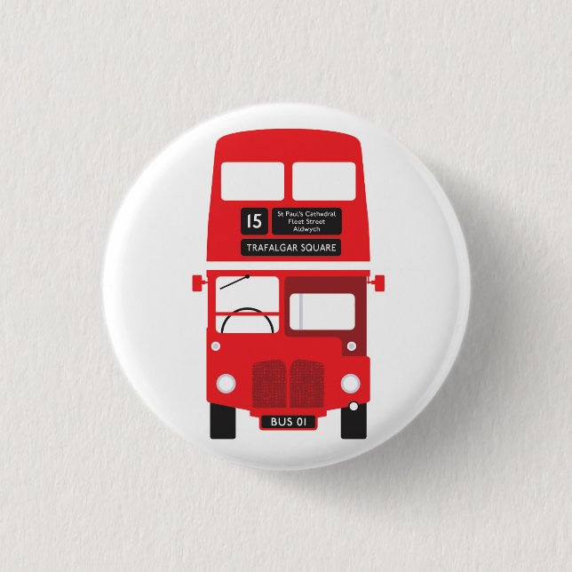 Badge Red London Bus (Devant)