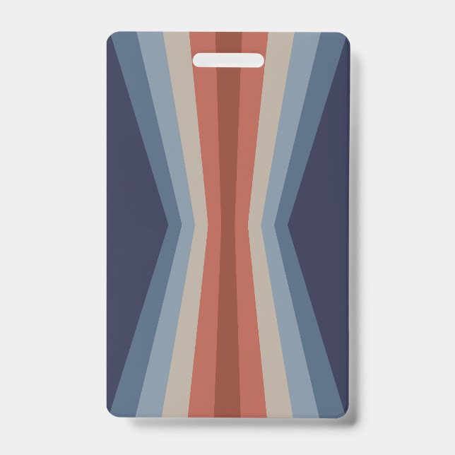 Badge Reflet de arc-en-ciel dans le style rétro (Avant)