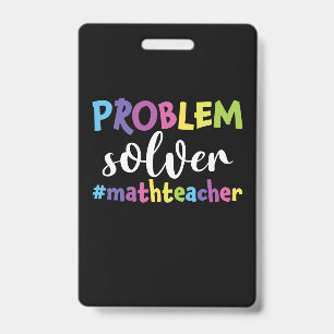 Badge Résolveur de problèmes de professeur de mathématiq