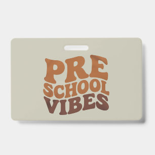 Badge Retour à l'école Premier jour de pré-maternelle Gr