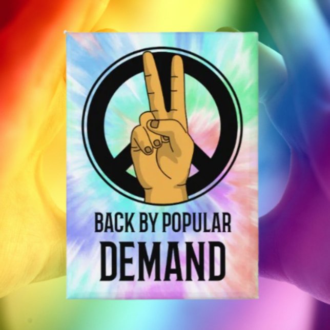 Badge Retour Par La Demande Populaire | Bouton de signe  (Créateur téléchargé)