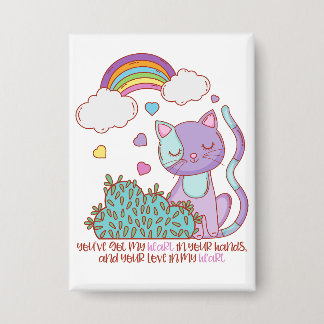 Badge RKS Heart Song Lyric Concert Button