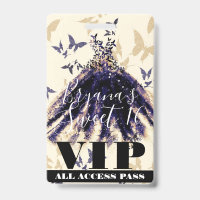 Robe de danse papillon en or violet Sweet 16 VIP