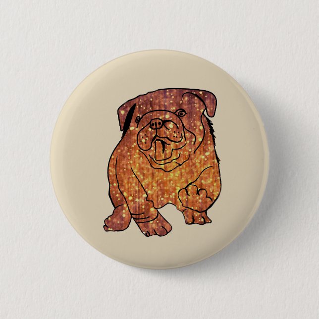 Badge rond Art Bulldog français (Devant)
