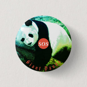 badge rond Panda 1 Inch Round Button