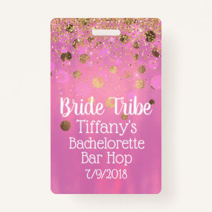 Badge Rose et insigne de partie de Bachelorette d'or