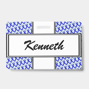 Badge Ruban Blue Standard par Kenneth Yoncich
