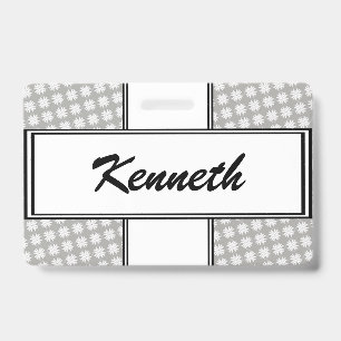 Badge Ruban de trèfle blanc par Kenneth Yoncich