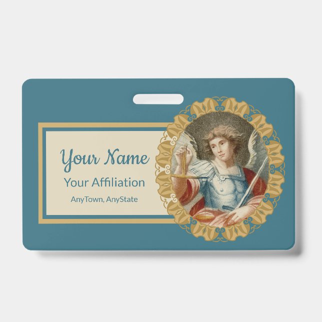 Badge Saint Michel l'Archange (M 010) (Face)