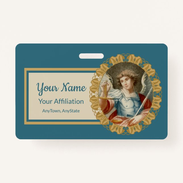 Badge Saint Michel l'Archange (M 010) (Devant)