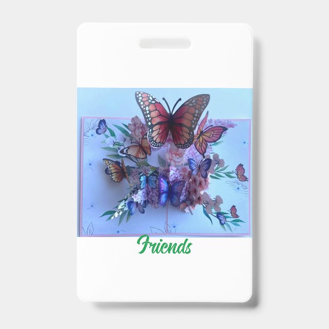 Badge salutations d'amis (Avant)