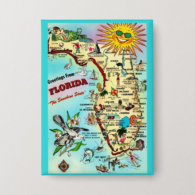 Badge Salutations de Floride (Recto)