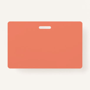 Badge Saumon #F38367, marguerite rose