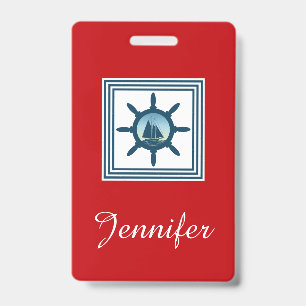 Badge Scène de voile