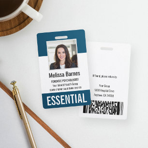 Badge Sécurité essentielle de l'ID photo de l'employé